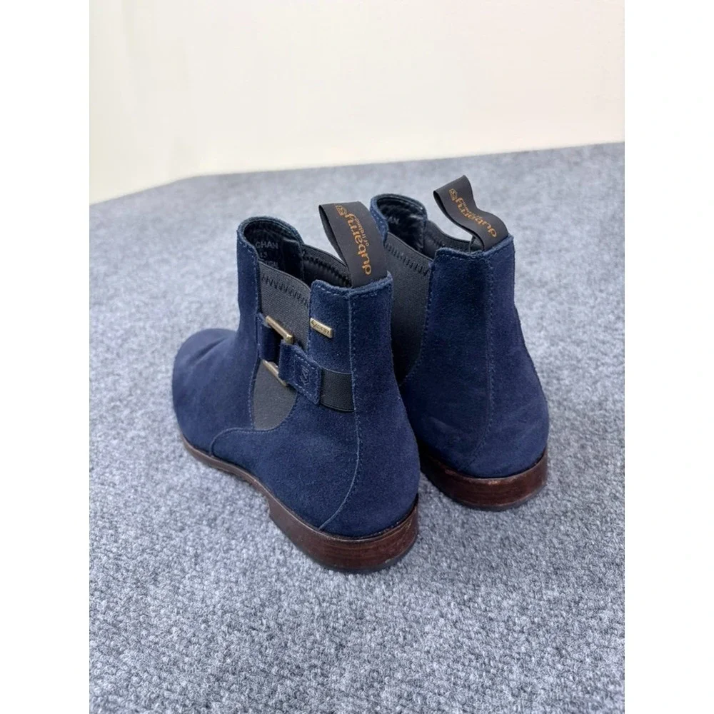 Dubarry Monaghan Womens Suede Ankle Boot Navy Blue Gore Tex Size 40 (US 9.5)